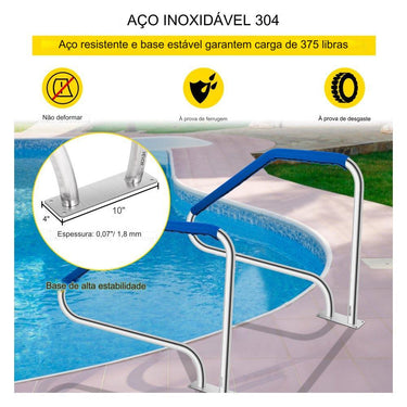 Corrimão de Piscina - 1255x864cm