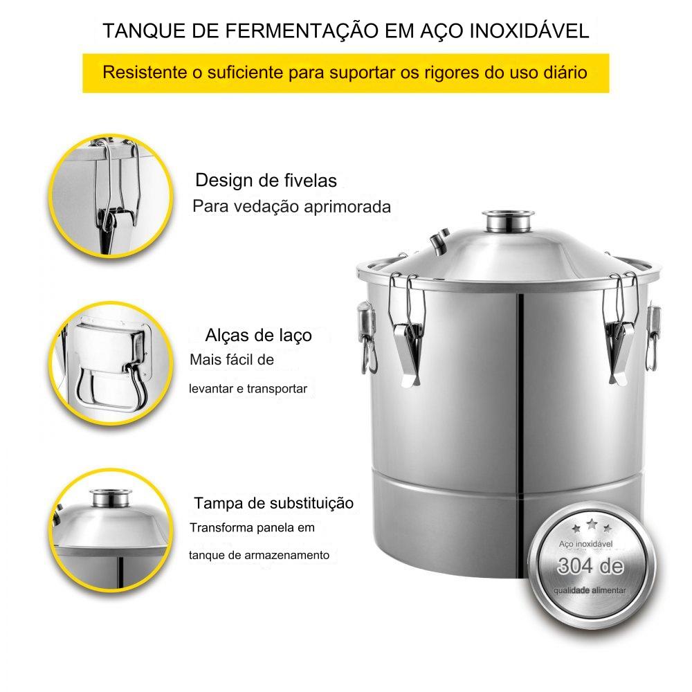 Alambique de Álcool de 20L para Destilação