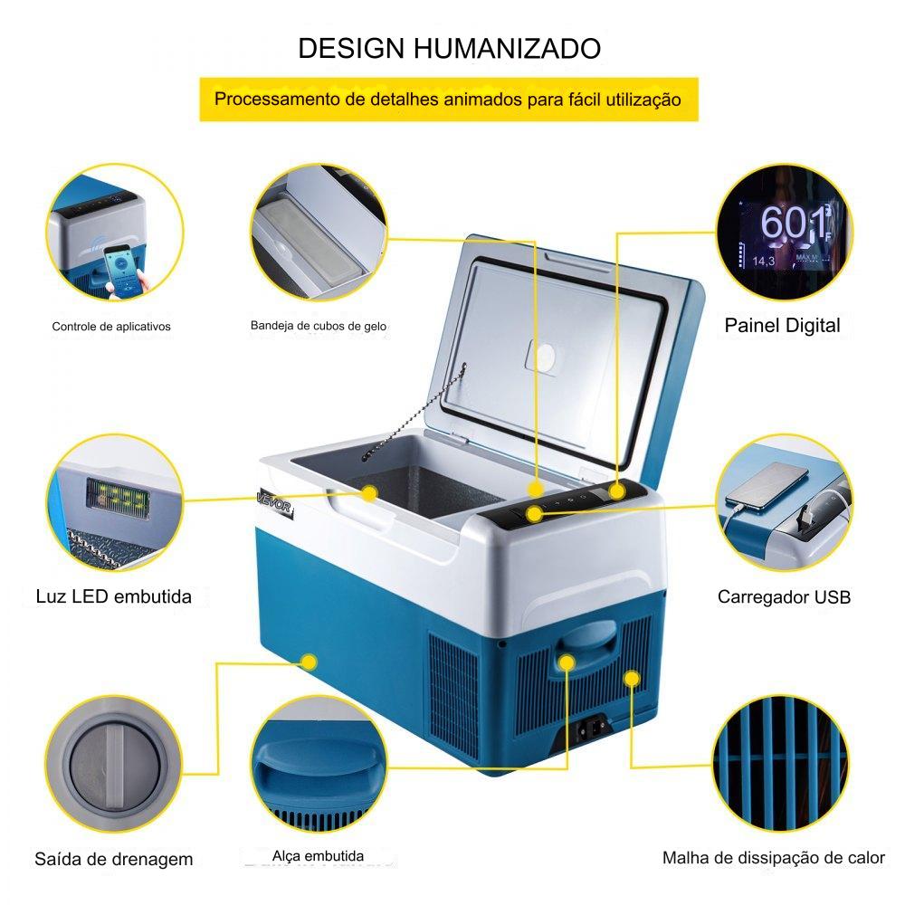 Mini Frigorífico Portátil de 22L (Compressor)