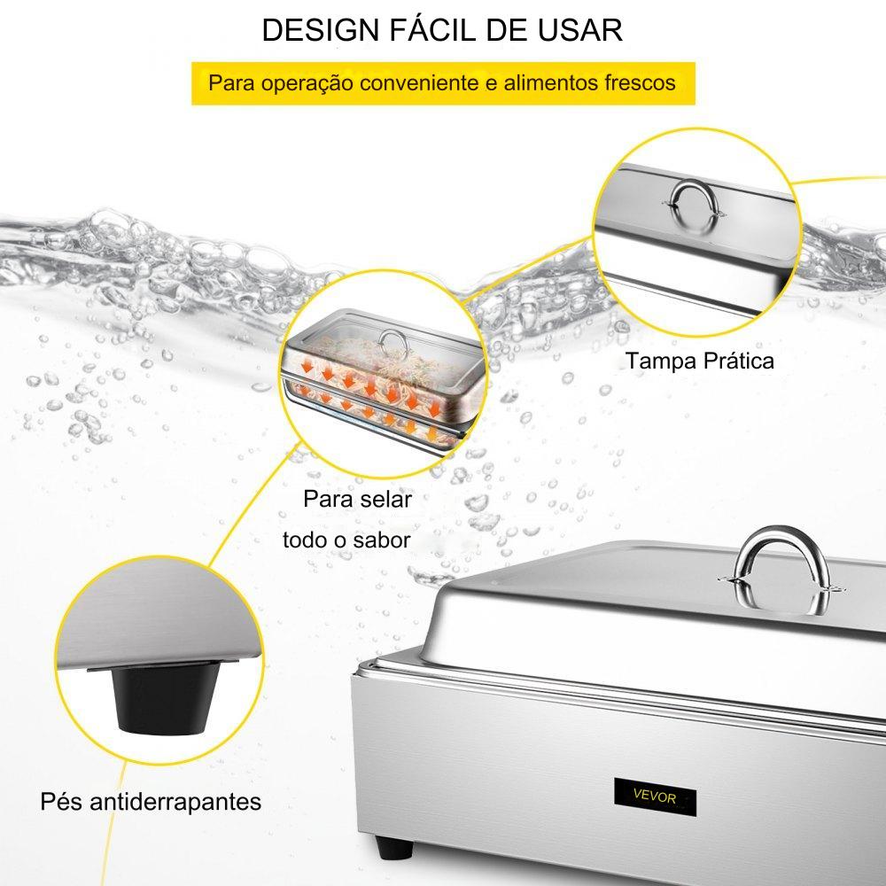 Conjunto de Aquecedores  Chafing Dish 400W