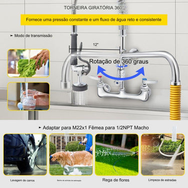Torneira Pré-enxaguamento Comercial