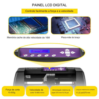 Plotter de Corte 375mm  - 3 Lâminas