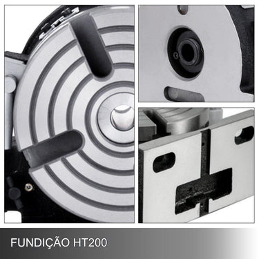 Particionador de 150mm com Prato de 4 Mandíbulas