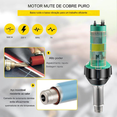 Pistola de Ar Quente para Plástico (2 Bocais)