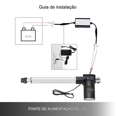 Motor elétrico braço hidraulico  12v