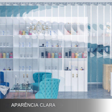 Cortina de Tiras PVC - 1m x 2.5m - (6 Tiras)