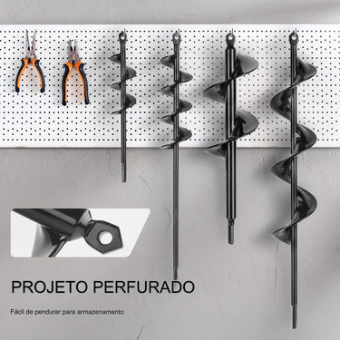 Broca de Terra  de 38 mm a 776 mm - 4 Tamanhos