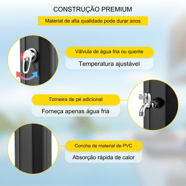 Duche Solar Aquecido - 35L 51psi