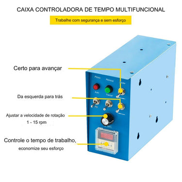 Mesa de Soldadura com Rolo Giratório Capacidade de 30kg e 80W