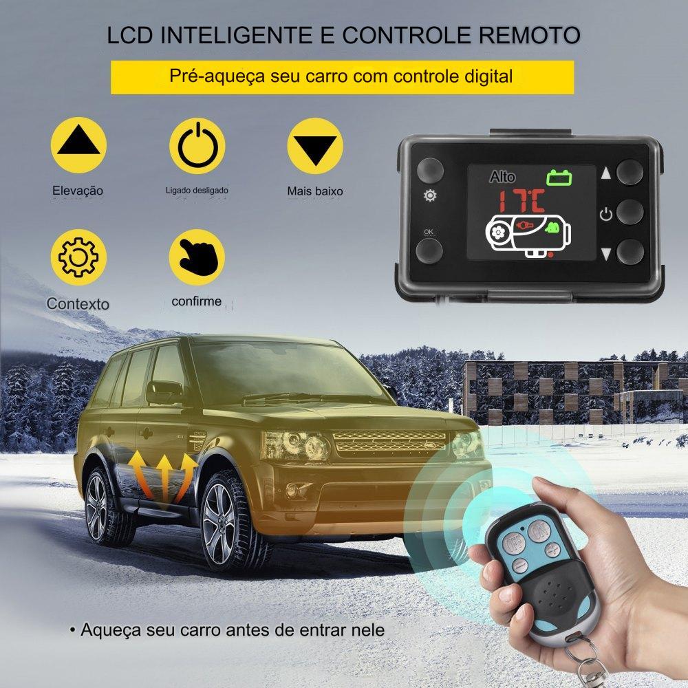 Aquecedor a Diesel 5KW 12V com LCD