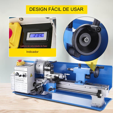 Torno de Metal Mini (Precisão)