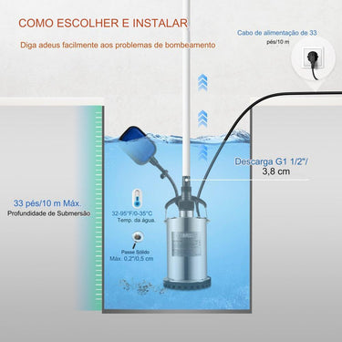 Bomba de Água Suja  230V 550W