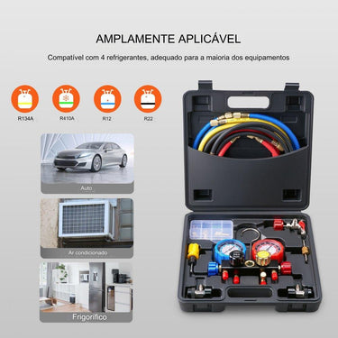 Medidor de Pressão de Refrigerante de 4 Vias
