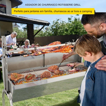 Grelhador de Leitão e Cordeiro 60kg Ajustável