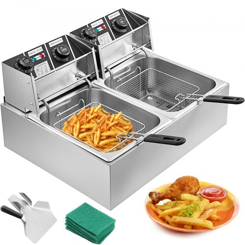 Fritadeira Electrica Fritadora industrial Aço Inox 20L