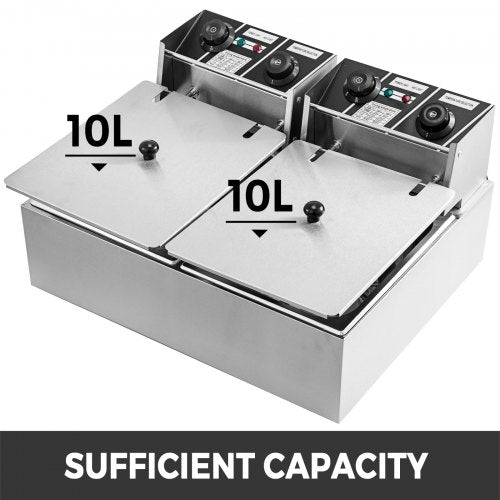 Fritadeira Electrica Fritadora industrial Aço Inox 20L