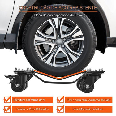 Carrinho de Reboque 4 Rodas 3628kg