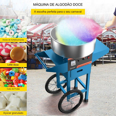 Máquina de Algodão Doce - Azul