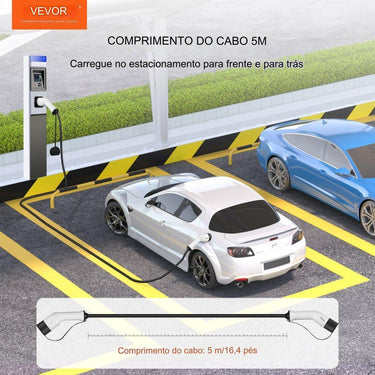 Cabo de Carregamento EV Tipo 2  22kW 5m