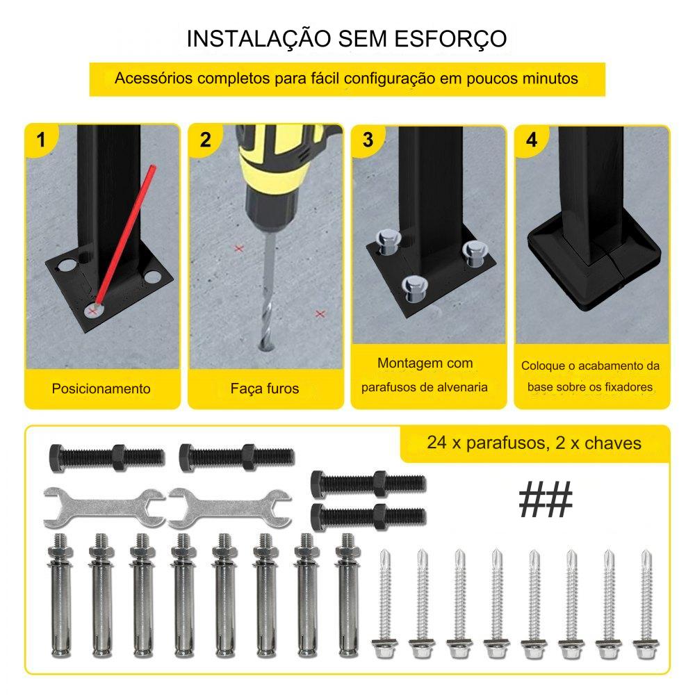 Corrimão de Ferro Forjado para Varanda - Estável e Durável