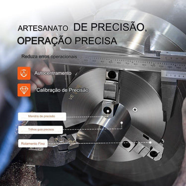 Mandril de Torno K11-200 (200mm Rosca M33x3.5 TPI)