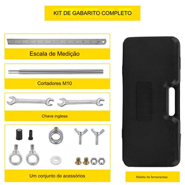 Kit de Mortising para Fechadura de Porta  - 16 peças