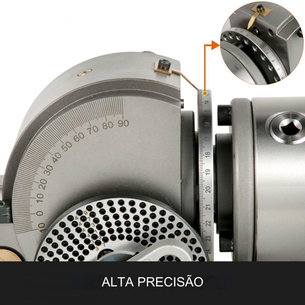 Cabeça bucha de torno rotativa de 4" ø100mm fresadora vertical horizontal Bs-0