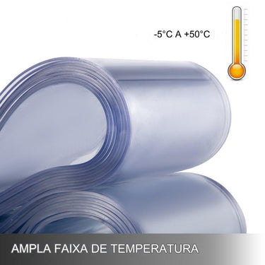 Cortina de Tiras PVC - 1m x 2.5m - (6 Tiras)