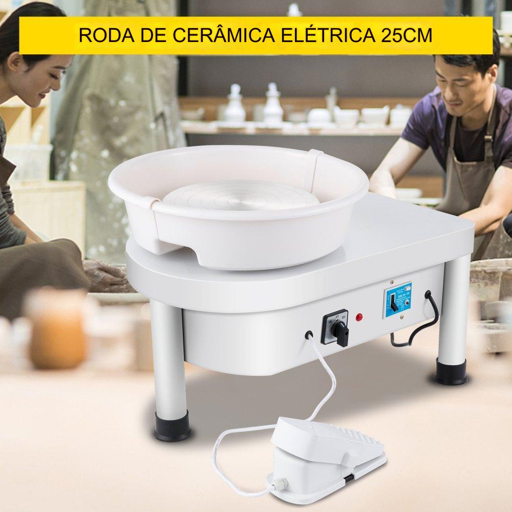 Máquina de Roda de Cerâmica 300W 25cm