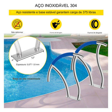 Corrimão de Piscina - 762x762cm