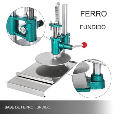 Máquina de Rolamento de Massa de 7-8 Polegadas - Para Massa de Pizza Chapati e Mais