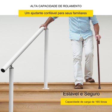 Corrimão exterior  de escada - 4 pés - entrada casa