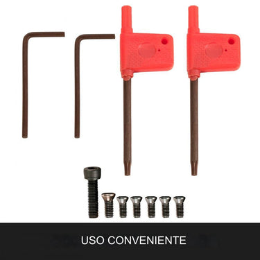 Conjunto de Ferramentas de Carboneto Indexáveis (1/4" 7 Peças)