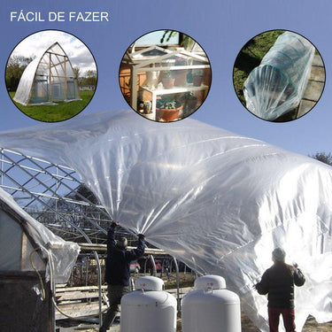 Filme de Estufa Transparente 3x7.6m
