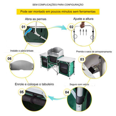 Cozinha de Acampamento - Verde