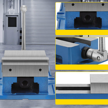 6" 150mm torno de bancada fixo corpo fundido maxilar almofada fixa