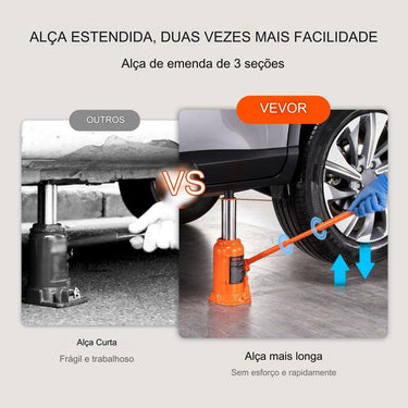 Macaco de Garrafa Hidráulico de 20T