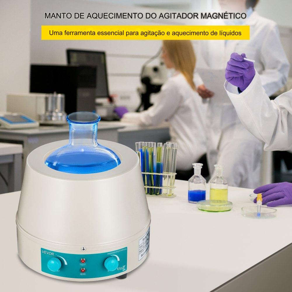 Aquecedor de Mantas de Aquecimento de Laboratório de 250W para Frascos Redondos de 500ml