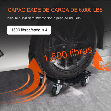 Reboque de Rodas Portátil  3000 kg