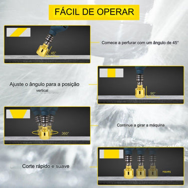 Conjunto de Brocas de Diamante  - 8 peças