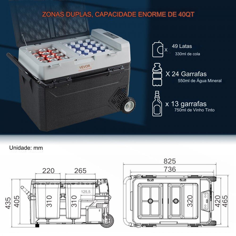 Caixa de Refrigeração para Automóvel (38L)