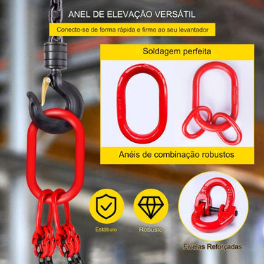 Corrente de Suspensão de 3m com 4 Cabos