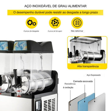 Máquina de Slush 2x12L