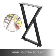 Carica l&#39;immagine nel visualizzatore di Gallery, Pernas de Mesa 2x Tischgestell 72cm Design Industrial
