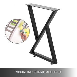 Pernas de Mesa 2x Tischgestell 72cm Design Industrial