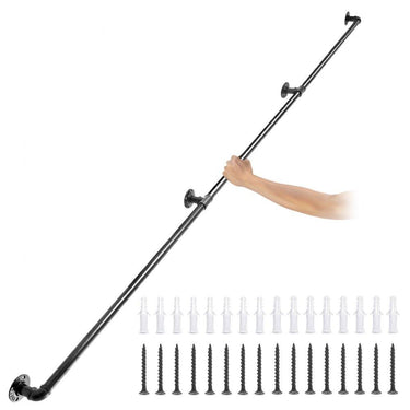 Corrimão de Tubo de Água Retro  - 240cm - 200kg Capacidade