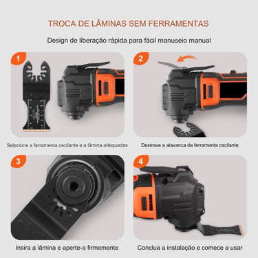 3x Lâminas Oscilantes Multifuncionais