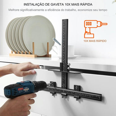 Gabarito de Hardware para Armários - Punch Locator