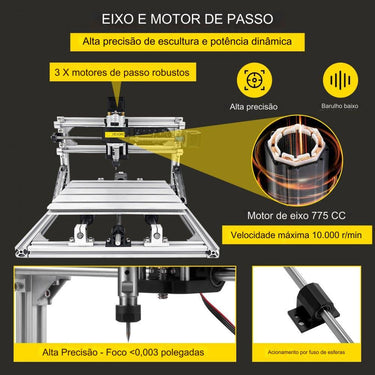 Kit de Roteador CNC de 3 Eixos 2418