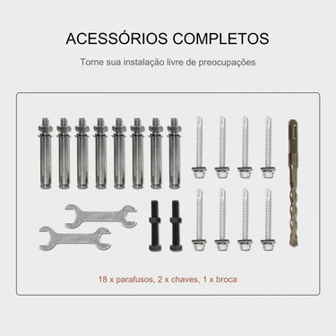 corrimão de escadas exterior